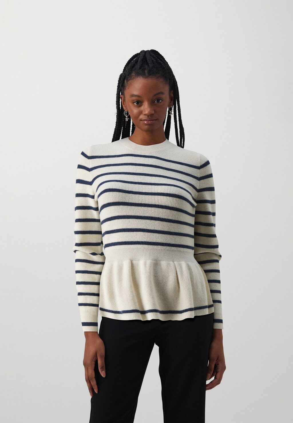 

Свитер Onlibi Peplum O Neck ONLY, цвет whitecap/blues