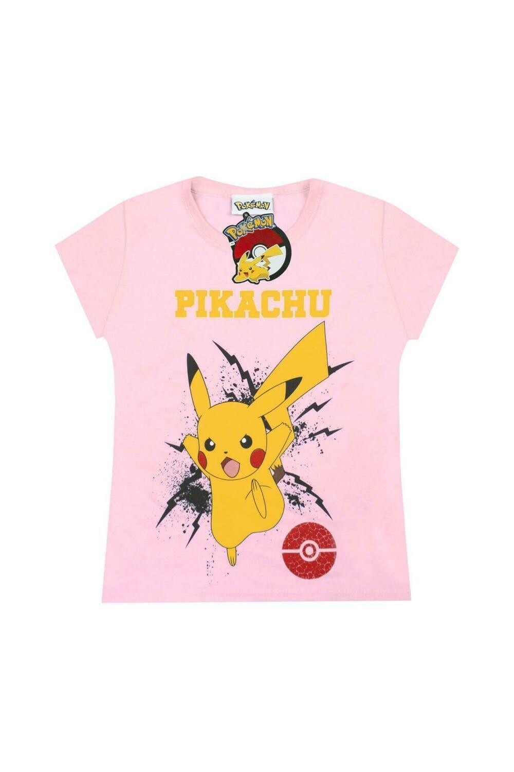 

Футболка Пикачу Pokemon, розовый