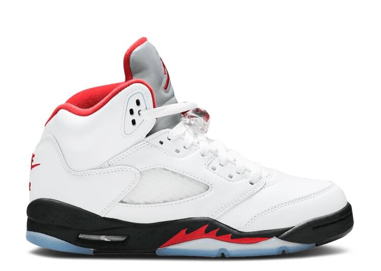 

Кроссовки AIR JORDAN 5 RETRO GS 'FIRE RED' 2020, белый