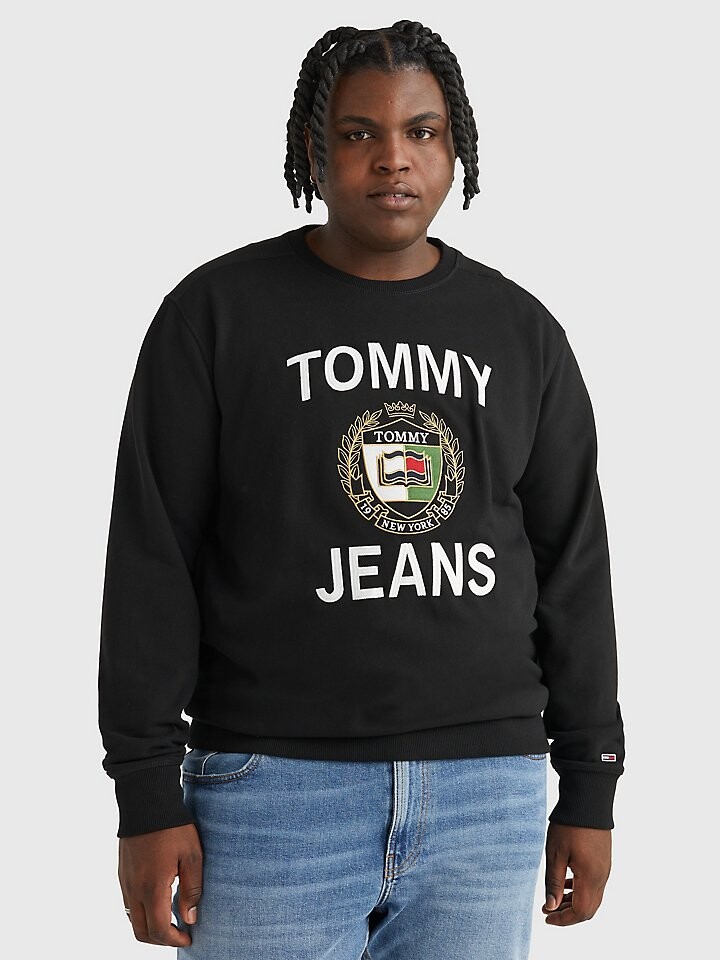 

Толстовка Big and Tall Tommy Jeans с логотипом Crest