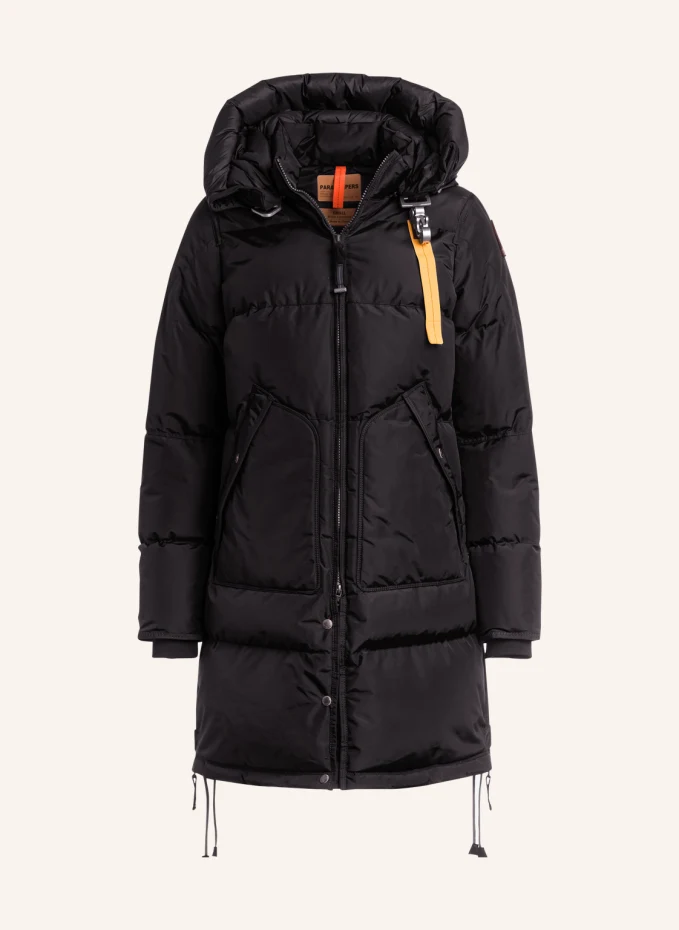 

Пуховик long bear со съемным капюшоном Parajumpers, черный
