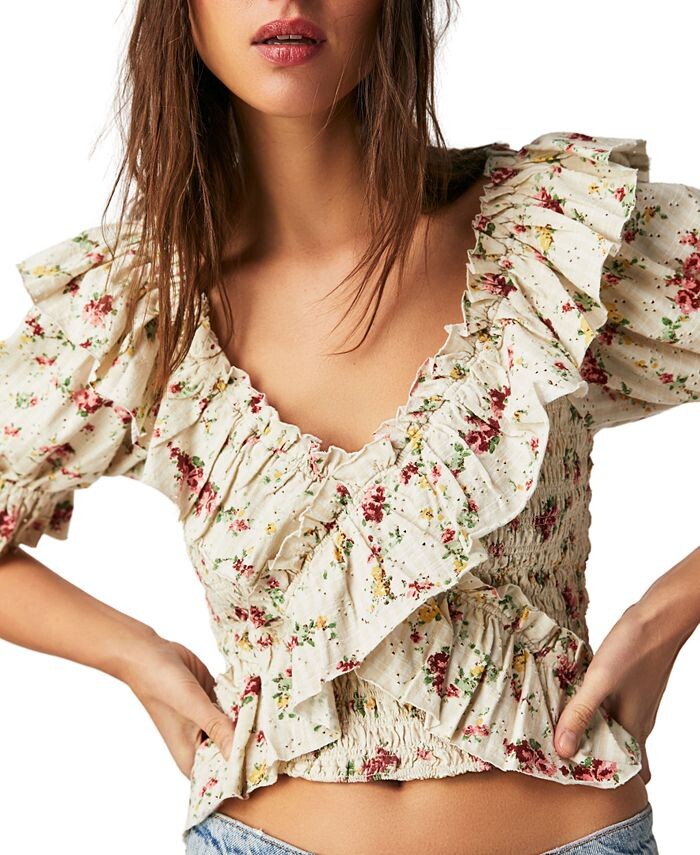 

Женский топ любимой девушки Free People, белый