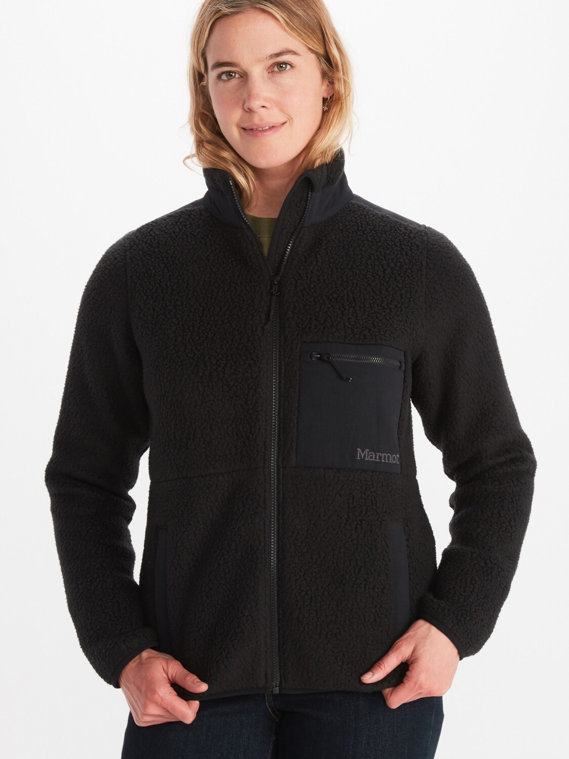 

Флисовая куртка Wiley Polartec — женская Marmot, черный