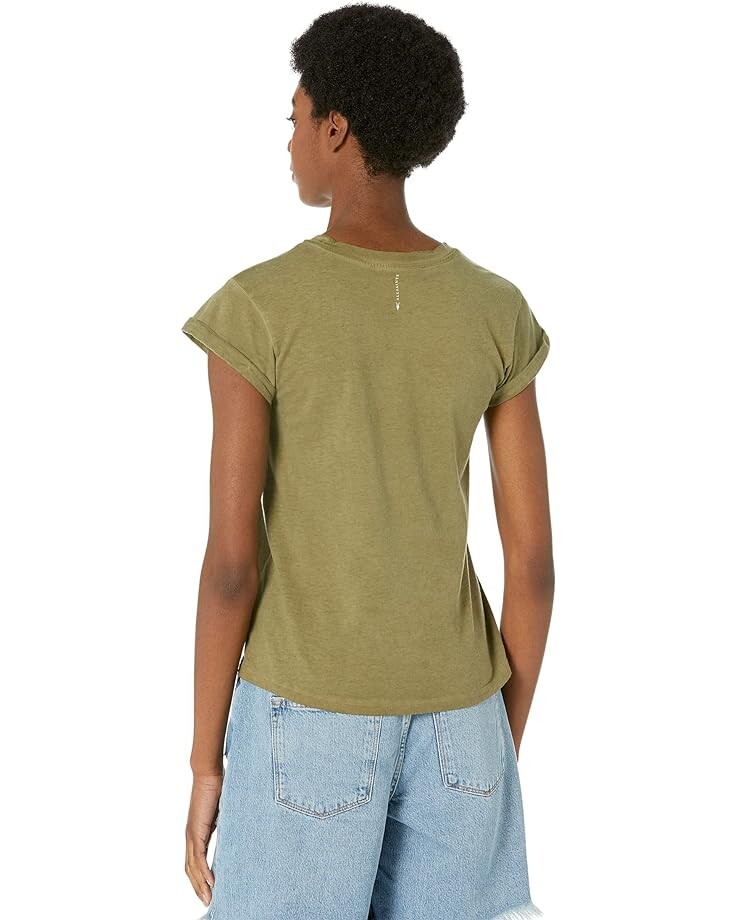 Футболка AllSaints Anna Tee, цвет Khaki Green кроссовки recykers peckham khaki green