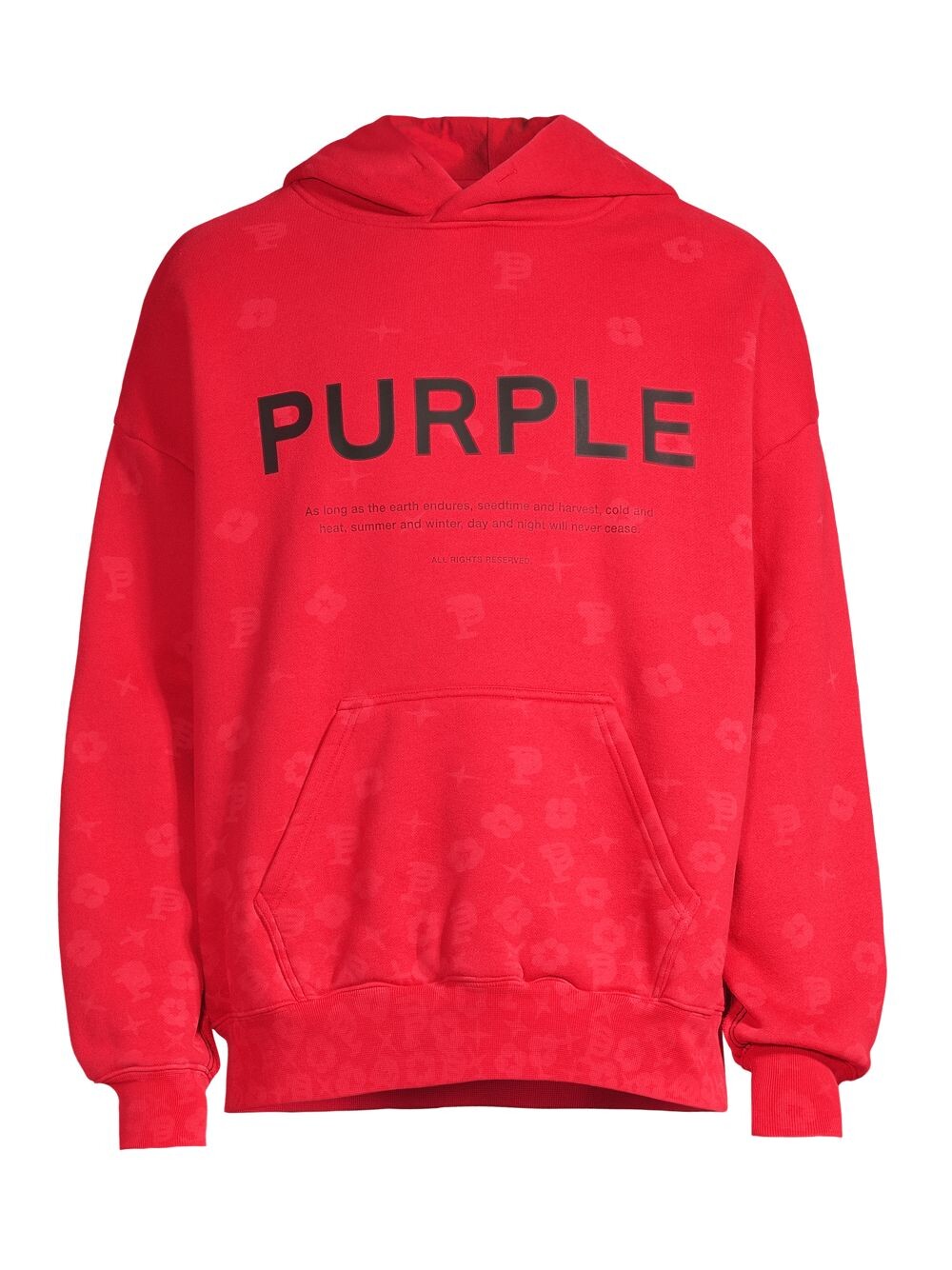 

Худи из флиса с логотипом Purple Brand, красный