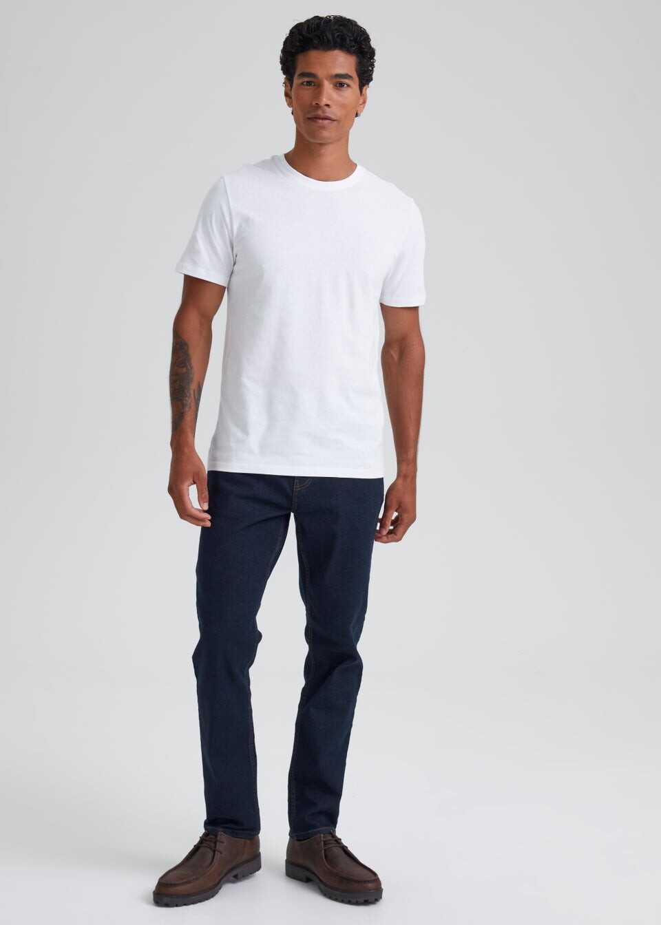 

Джинсы узкого кроя стрейч с необработанной стиркой Easy Denim