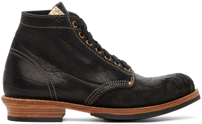 

Черные бригадирские ботинки visvim