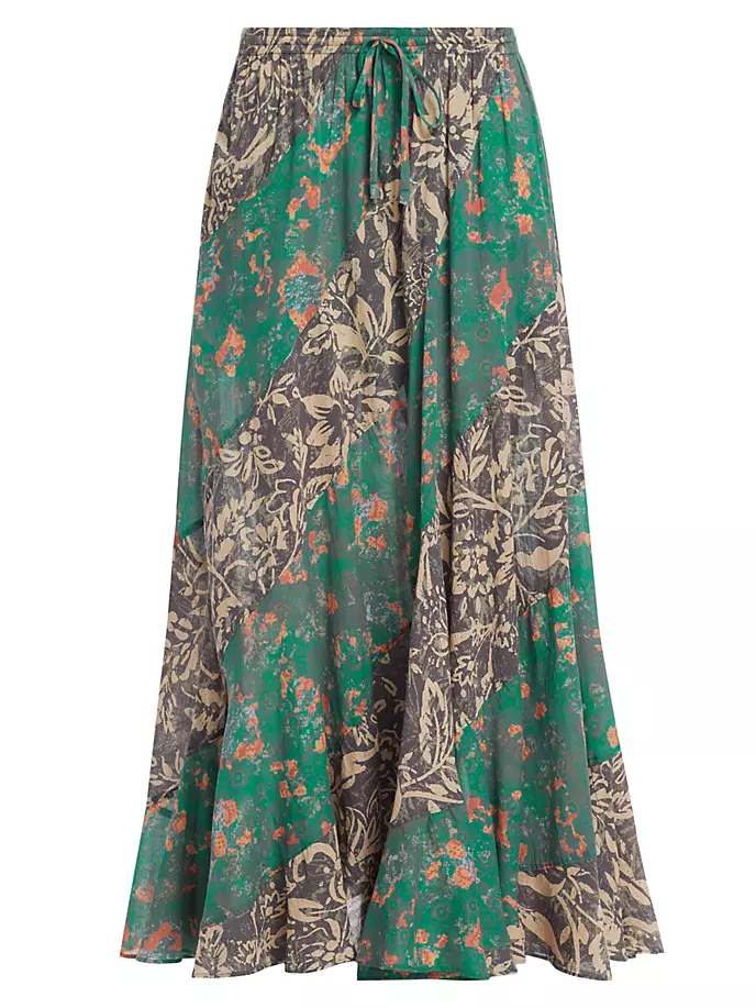 

Юбка макси Jackie с цветными блоками Free People, цвет charcoal combo