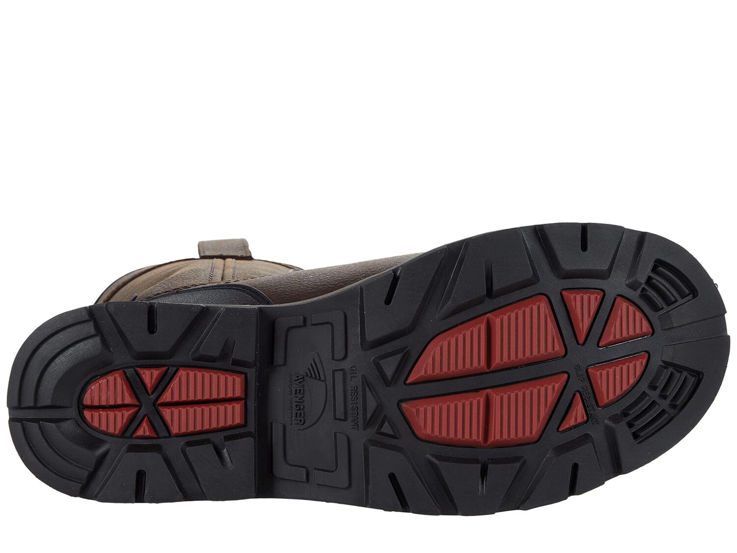

Ботинки Avenger Work Boots Hammer Pull On CT Metguard, коричневый