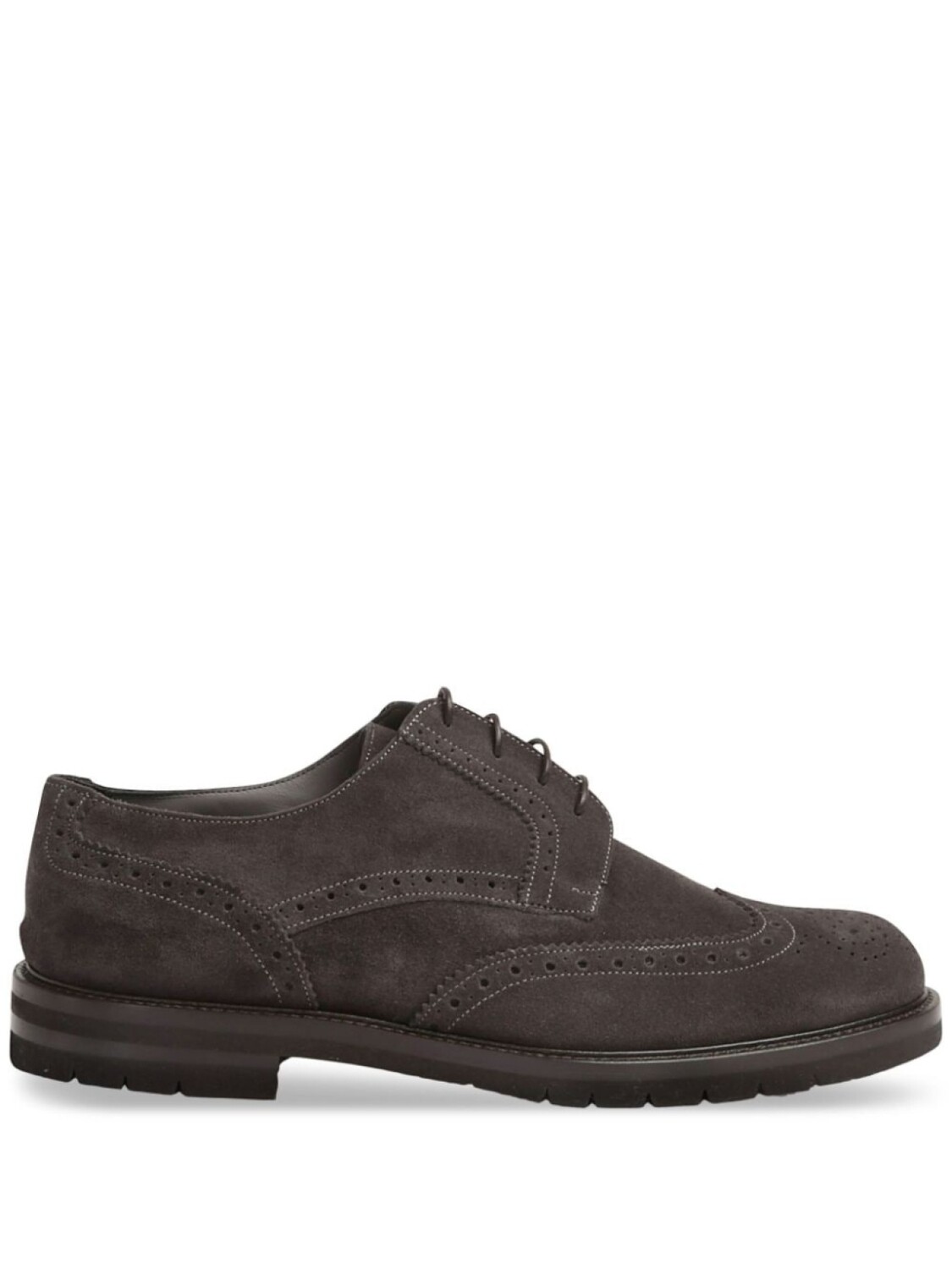 

Corneliani замшевые броги, серый
