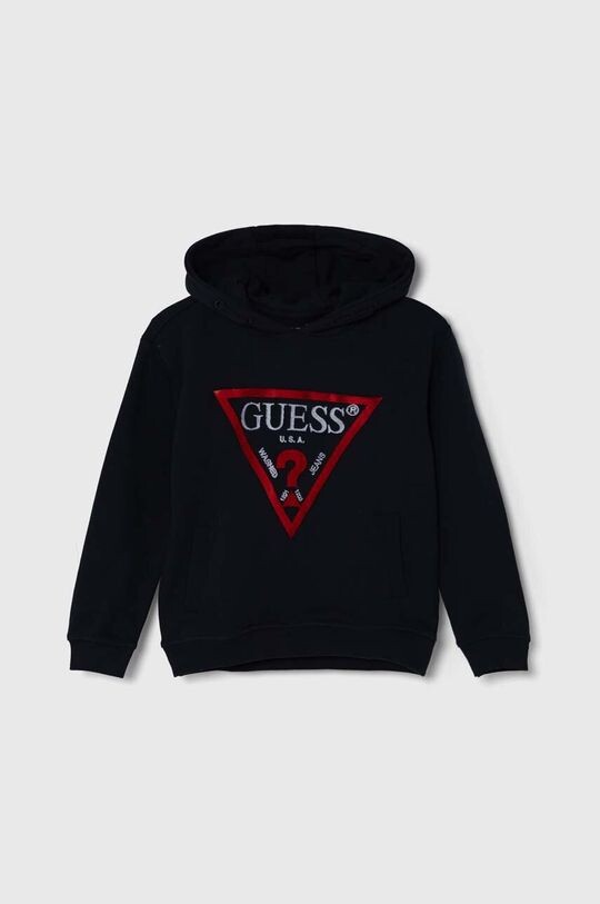 

Детская хлопковая толстовка Guess, темно-синий