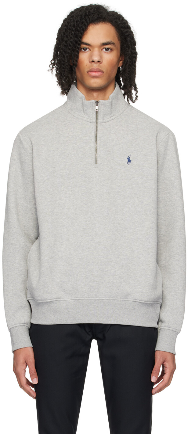 

Серый свитшот с надписью "RL" Polo Ralph Lauren