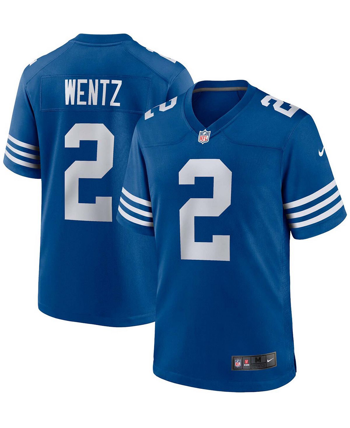 Мужское джерси Carson Wentz Royal Indianapolis Colts Alternate Game Nike