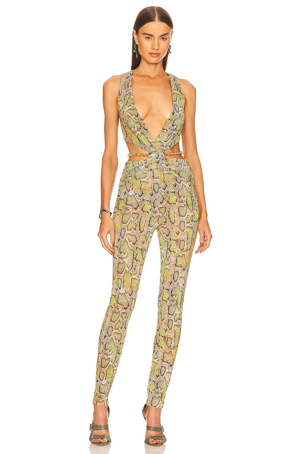 

Комбинезон DUNDAS x REVOLVE Natasha Catsuit, цвет Multi Snake Print