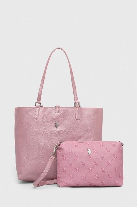

Двусторонняя сумка U.S. Polo Assn., розовый
