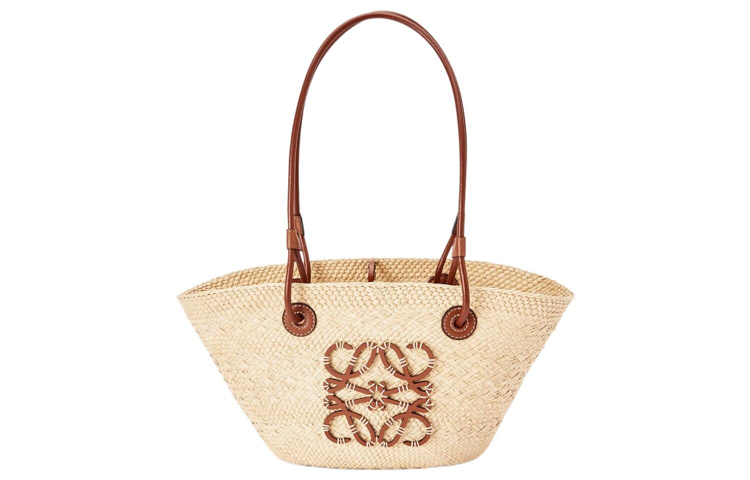 

Сумка Loewe Cowhide Anagram Basket на одно плечо, коричневая