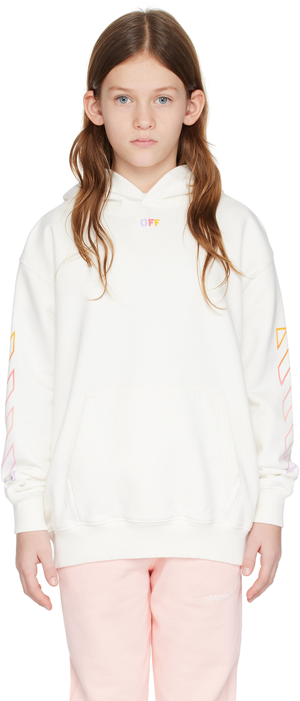 

Детская толстовка с капюшоном Arrow Rainbow Off-White