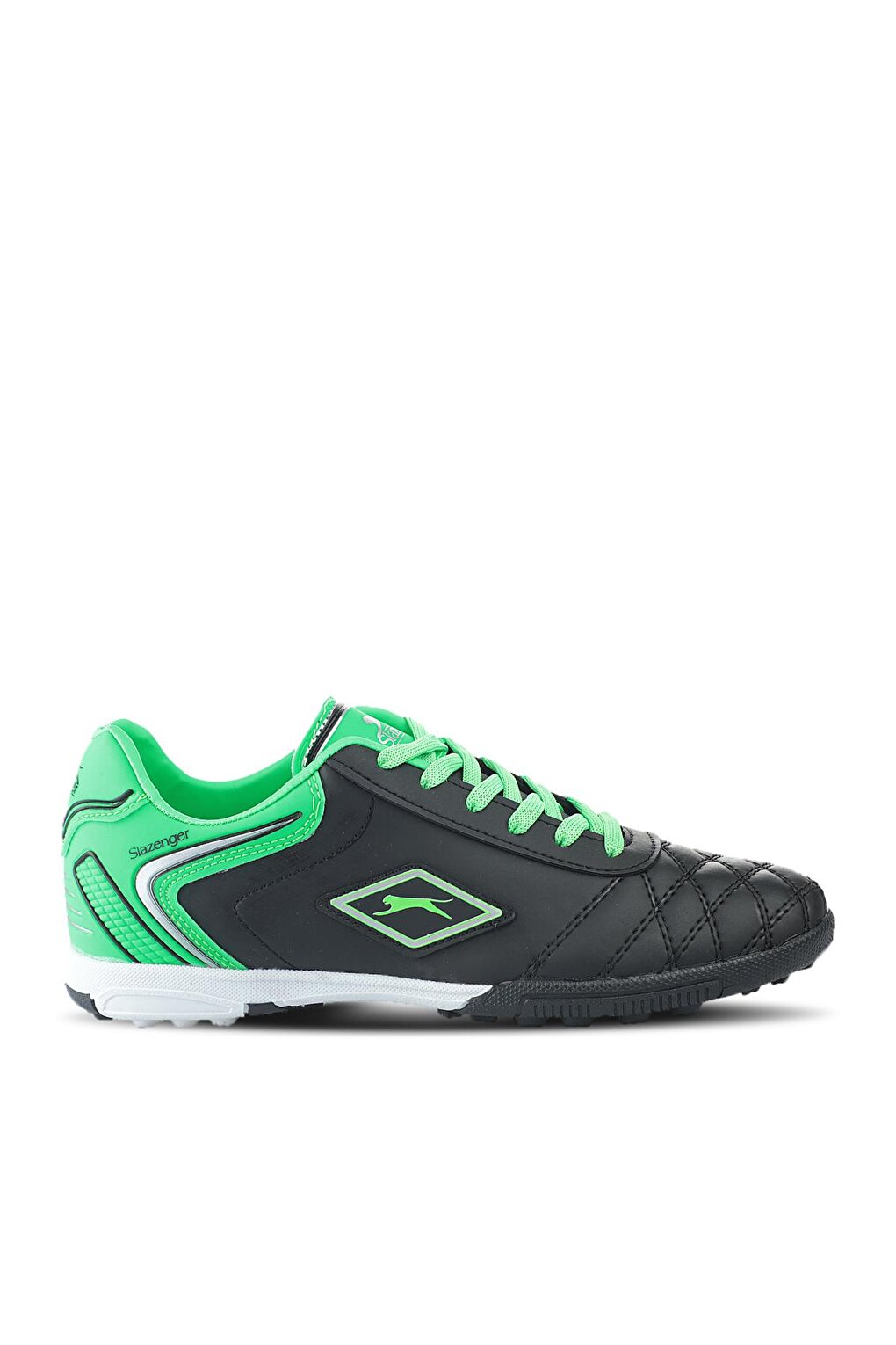 Футбольные кроссовки для мальчиков HUGO HS Astroturf, черные/зеленые SLAZENGER