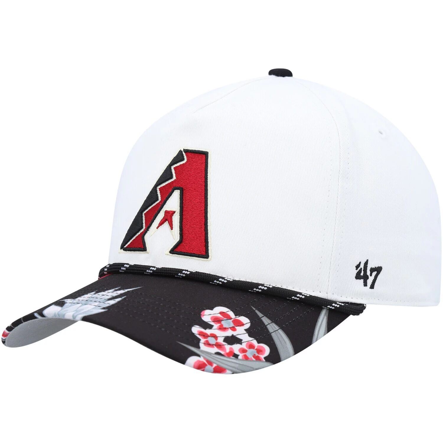 

Мужская белая кепка Arizona Diamondbacks '47 Dark Tropic Hitch Snapback