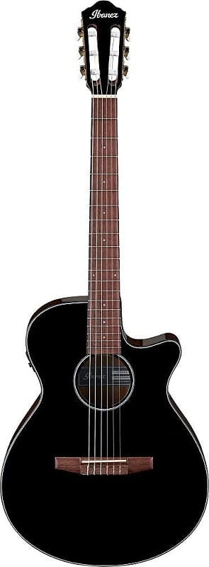 Акустическая гитара Ibanez AEG50NBKH Black Gloss Acoustic Electric Nylon String Guitar