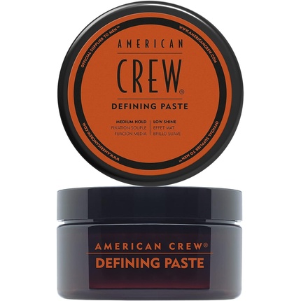 Воск для укладки волос Defining Paste средней фиксации с слабым блеском для мужчин 85 г, American Crew крем средней фиксации с натуральным блеском american