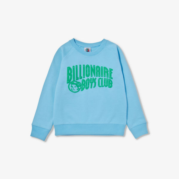 Толстовка из хлопкового джерси с логотипом, 8 лет Billionaire Boys Club, синий
