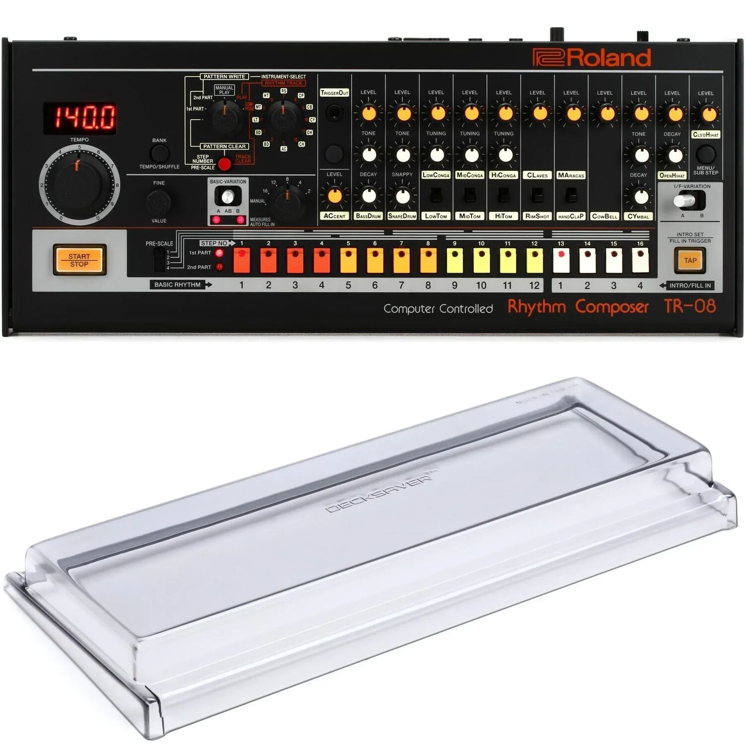 

Roland TR-08 Ритм-композитор с обложкой Decksaver