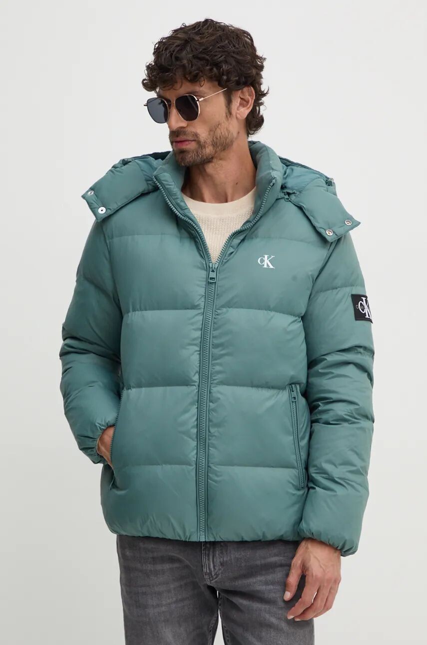 

Пуховик Calvin Klein Jeans, бирюзовый