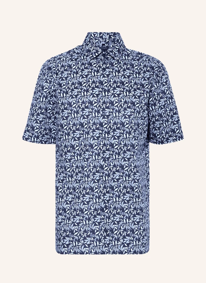 Рубашка с короткими рукавами luxor комфортного кроя Olymp, синий