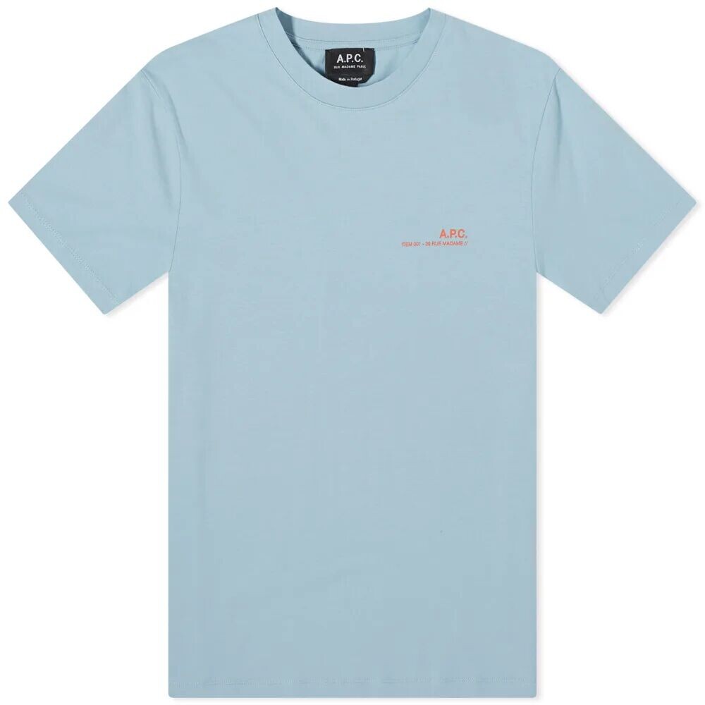 

A.P.C. Товар: футболка с логотипом, синий