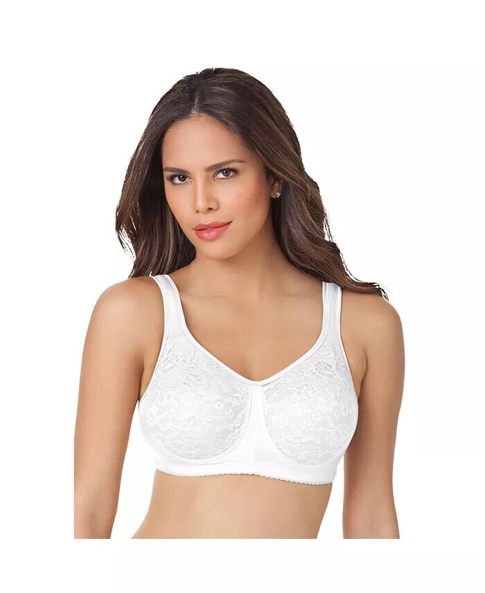 

Кружевной бюстгальтер без косточек размера плюс Easy Enhancer Comfort Choice, белый