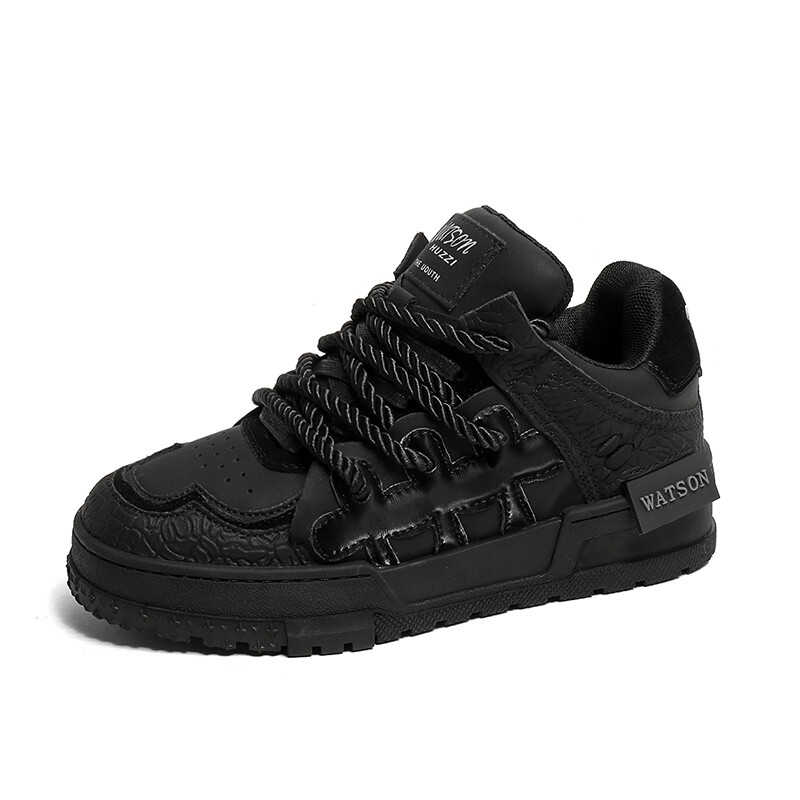 

Кроссовки HOLY CARE Skateboarding Shoes Unisex Low-top Black, черный