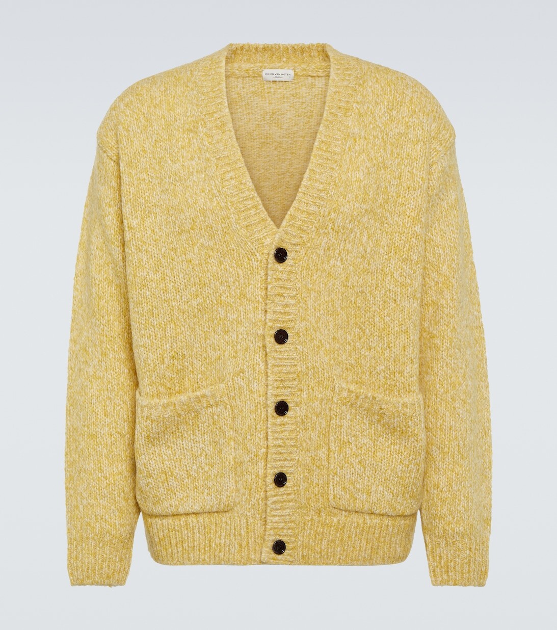 

Кардиган из альпаки и шерсти Dries Van Noten, желтый