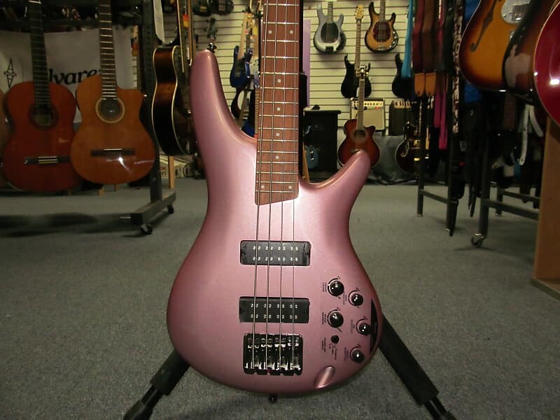 

Басс гитара Ibanez SR300E 4-String Electric Bass Guitar - Pink Gold Metallic