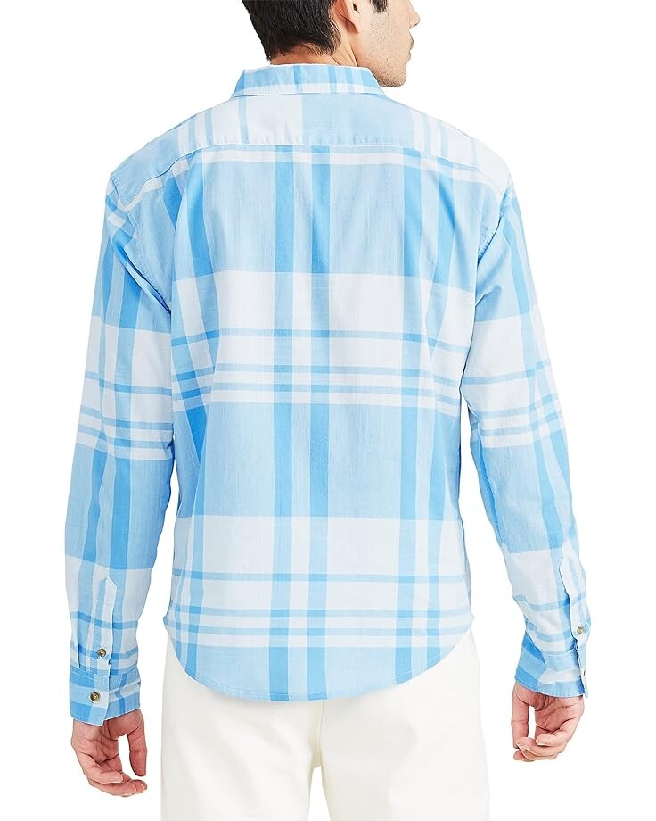

Рубашка Dockers Supreme Flex Modern Fit Long Sleeve Shirt, цвет Cendre Blue/Crystal Cove Plaid
