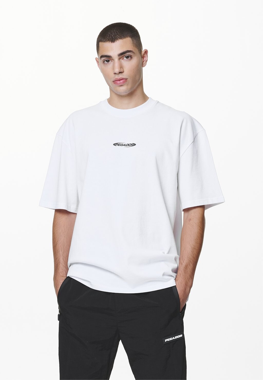 Футболка с принтом Furber Oversized Tee Pegador, белый