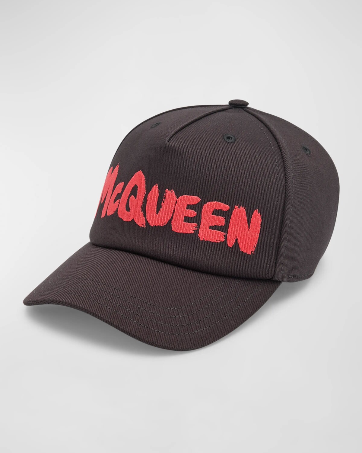 

Мужская бейсболка с логотипом в стиле граффити Alexander McQueen, цвет Black/Red