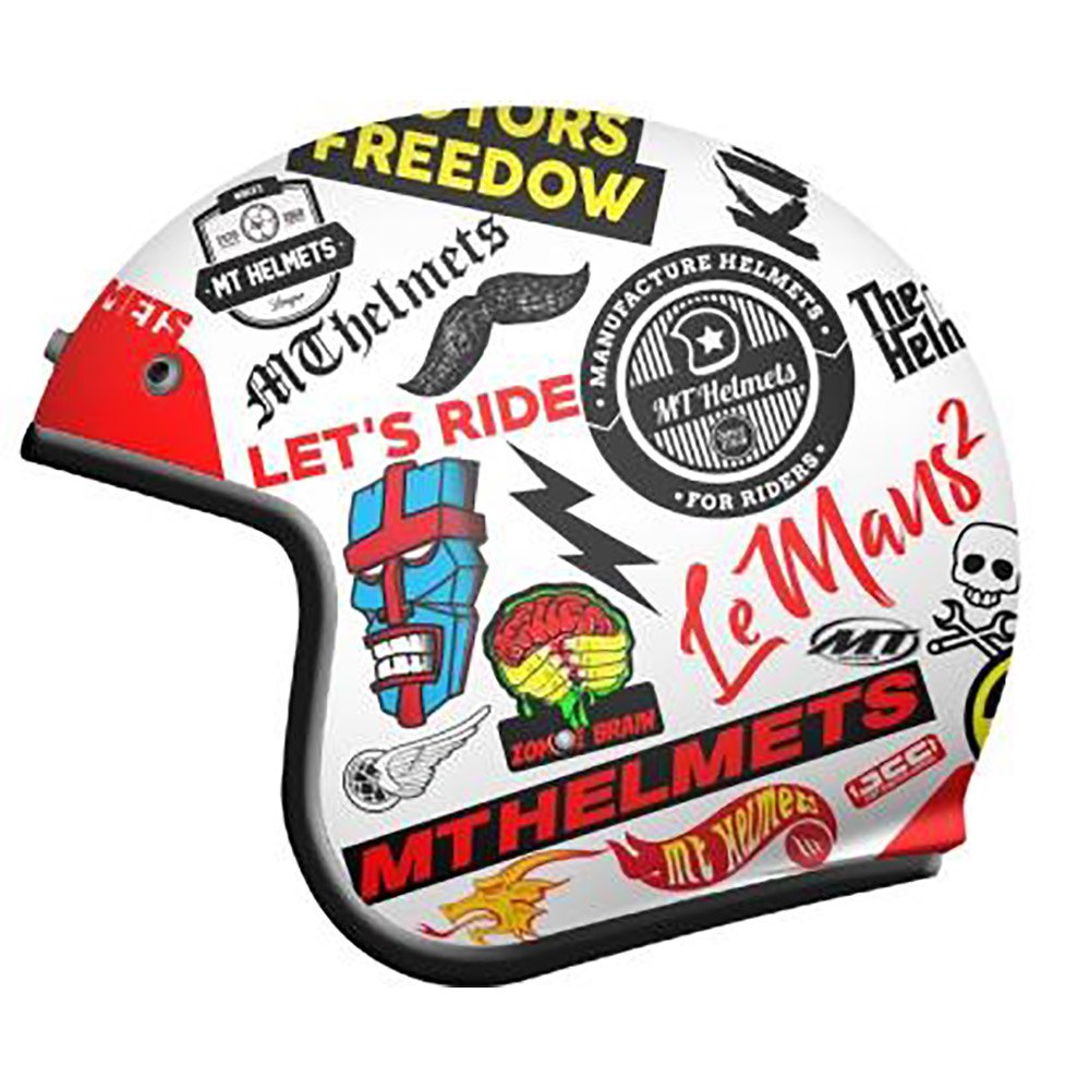 цена Открытый шлем MT Helmets Le Mans 2 SV Anarchy, разноцветный