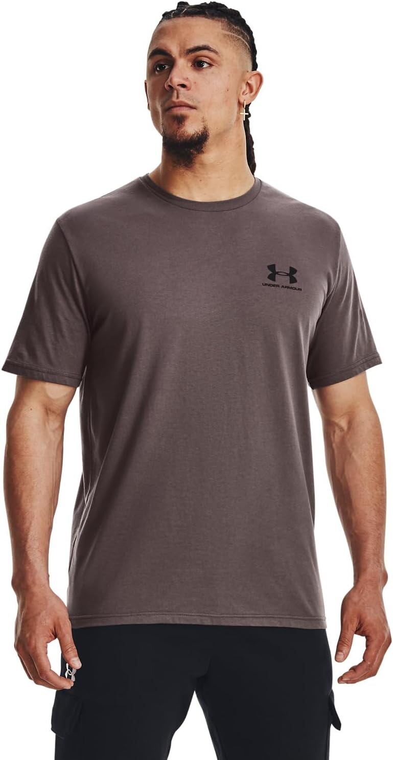 

Sportstyle Левая грудь с коротким рукавом Under Armour, цвет Ash Taupe/Black