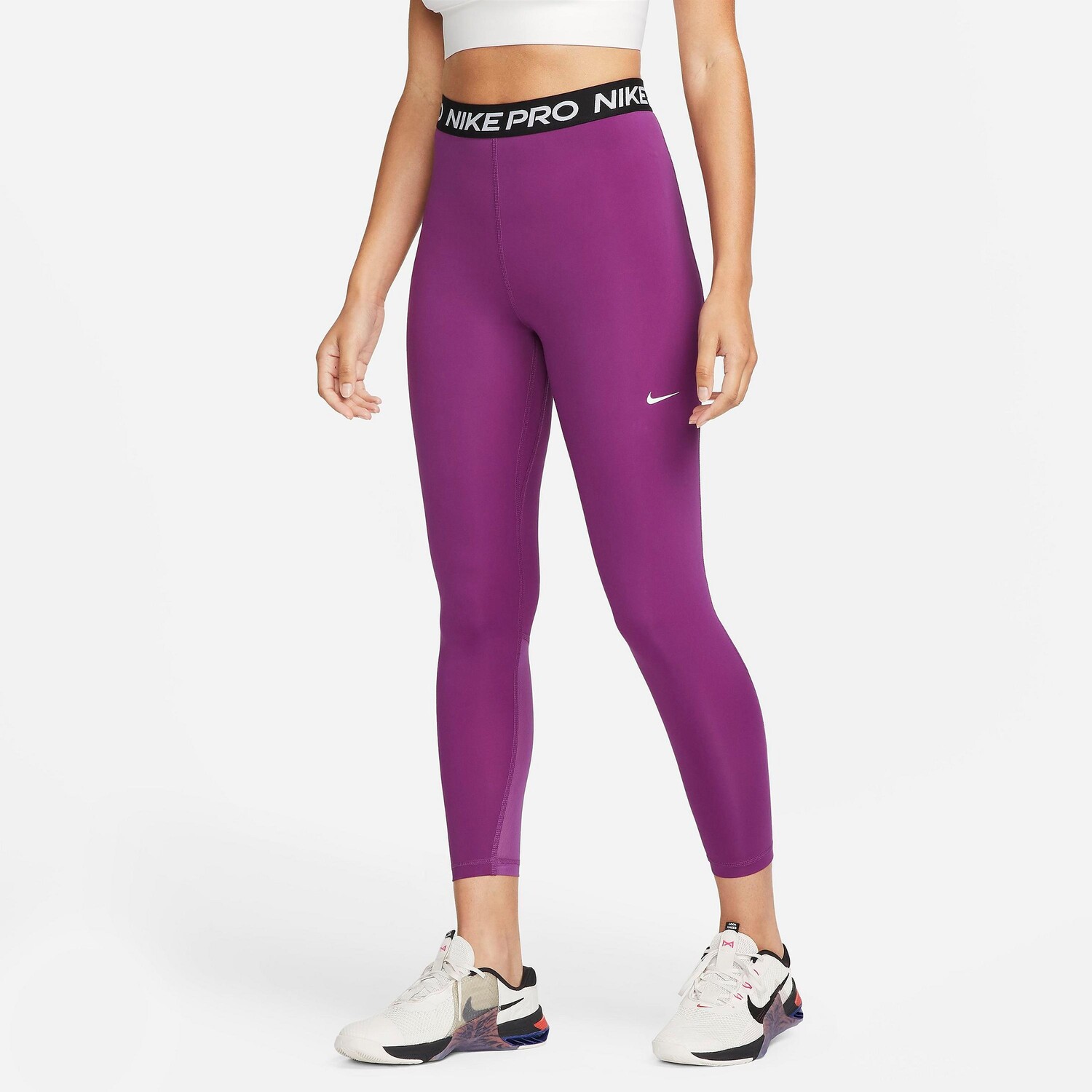 

Женские укороченные леггинсы с высокой талией Nike Pro 365, фиолетовый