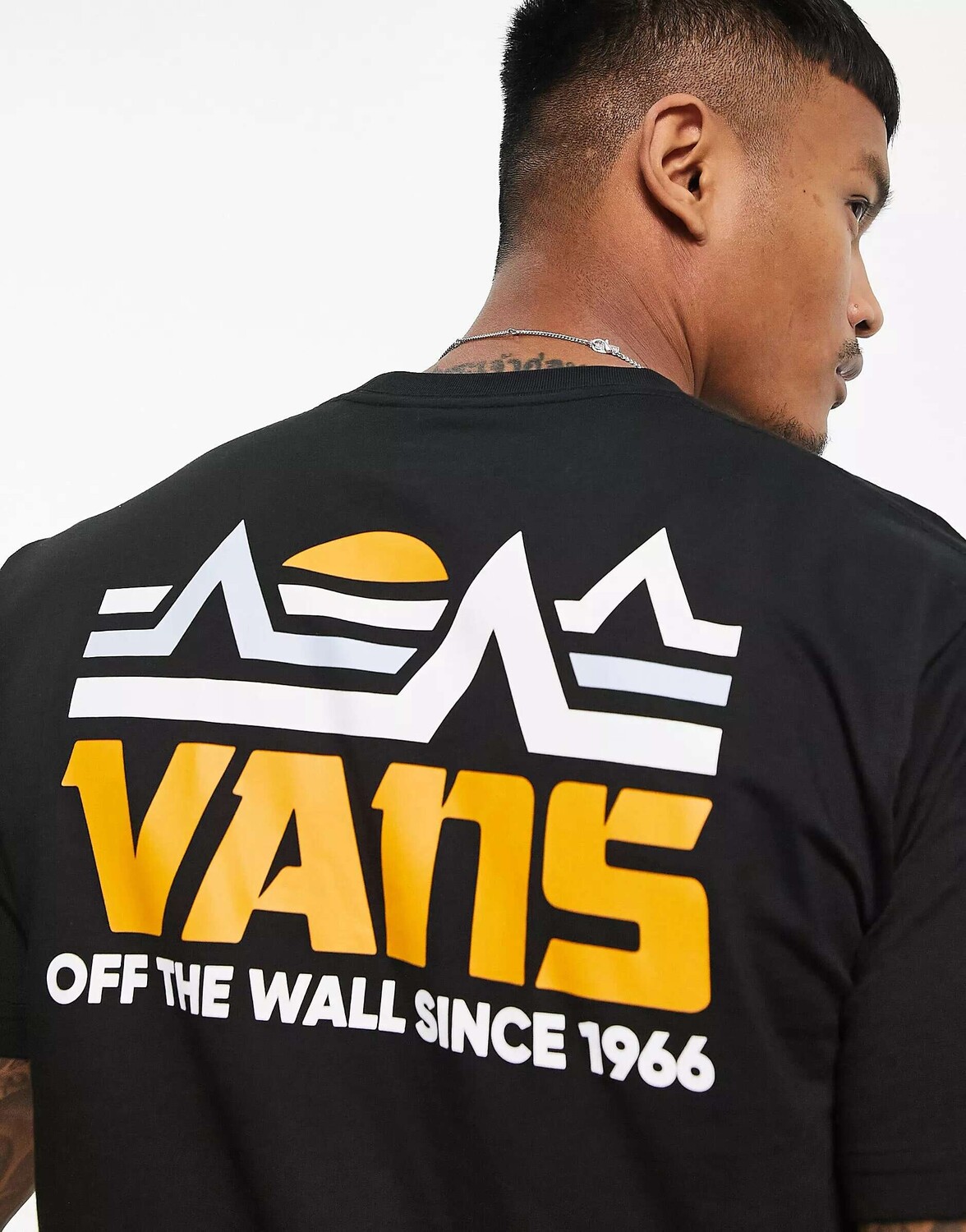 

Черная футболка с принтом на спине Vans Mountain, Черный