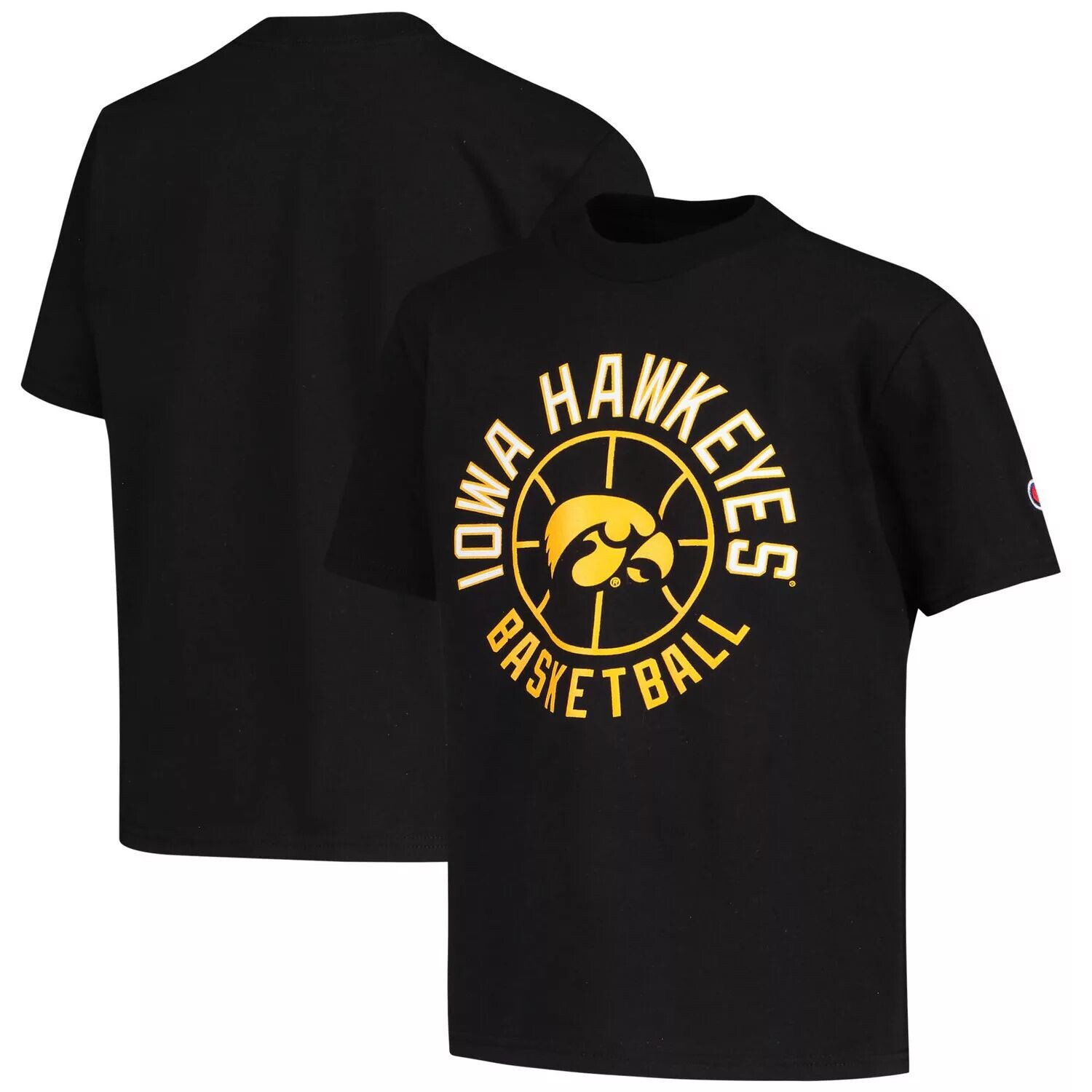 

Черная баскетбольная футболка Youth Champion Iowa Hawkeyes Champion, Черный