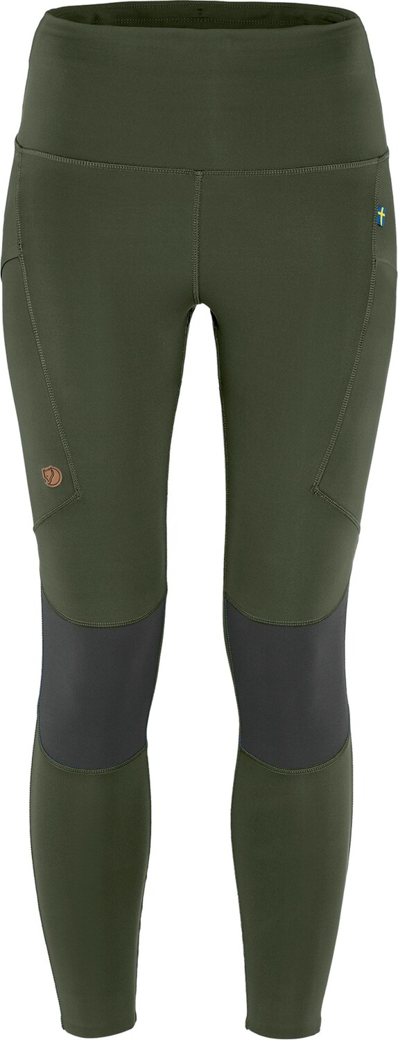 

Треккинговые тайтсы Abisko Pro — женские Fjallraven, зеленый