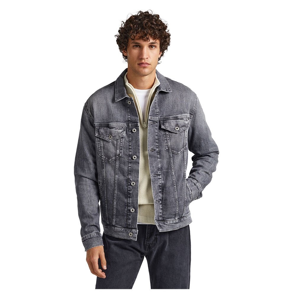 

Куртка Pepe Jeans Pinners Mono Denim, серый