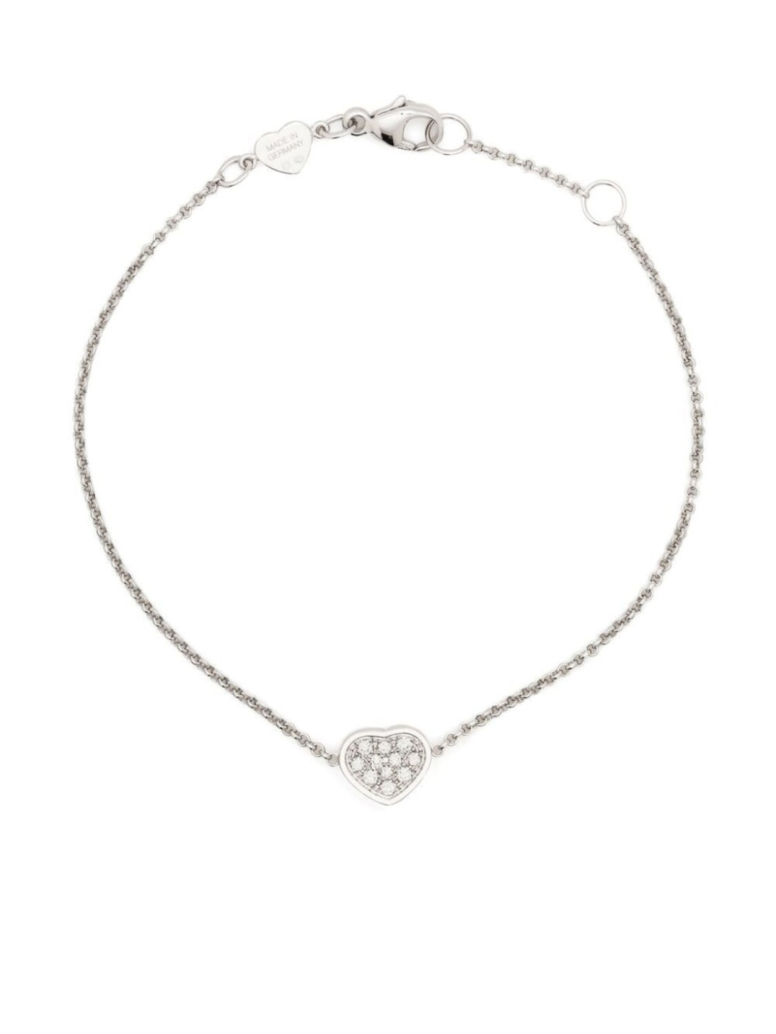 

Браслет My Happy Heart из белого золота с бриллиантами Chopard, серебряный