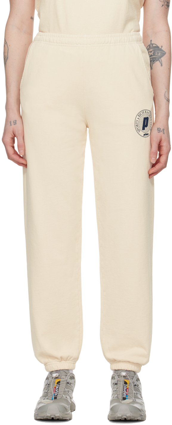Кремового цвета Prince Edition Сетчатые брюки для отдыха Sporty & Rich
