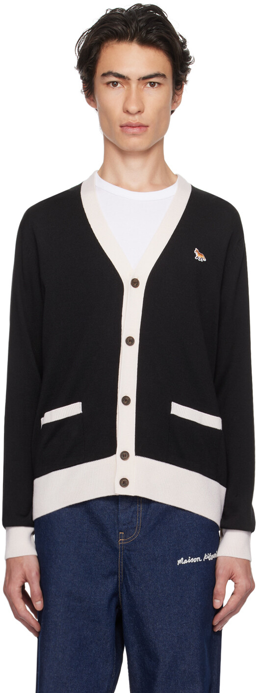 

Черный кардиган Baby Fox Maison Kitsune
