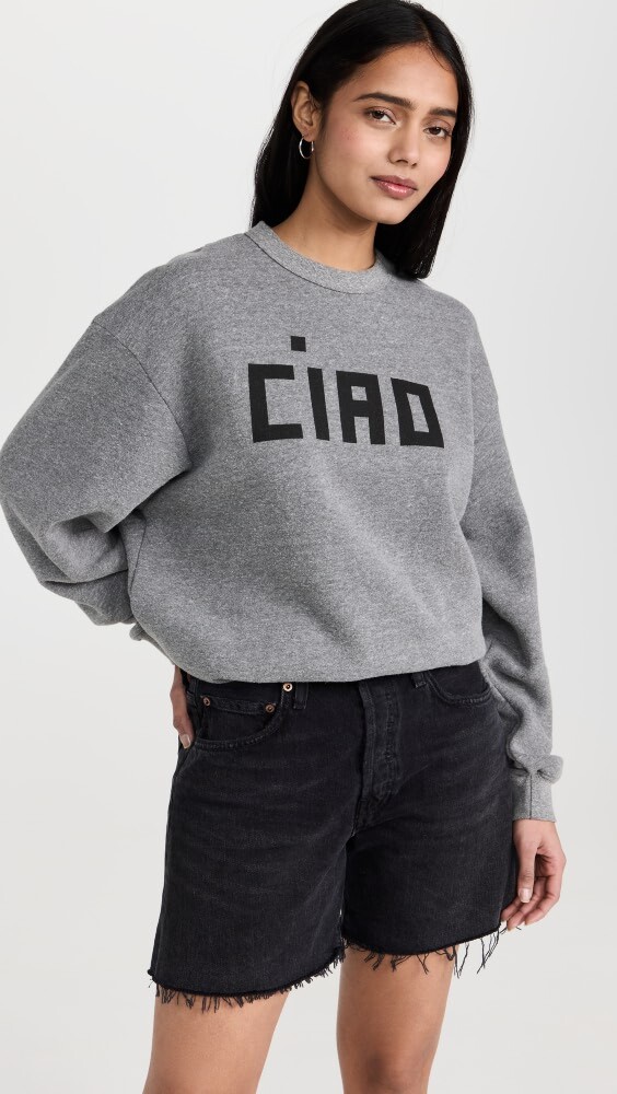 

Толстовка Clare V. Oversized, серый