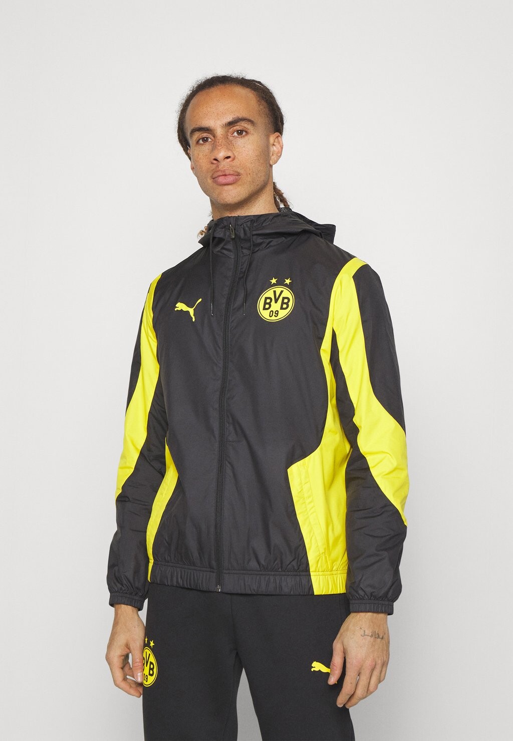 

Команда ПРЕДМАТИЧНЫЙ ГИМН BVB BORUSSIA DORTMUND Puma, черный кибер-желтый