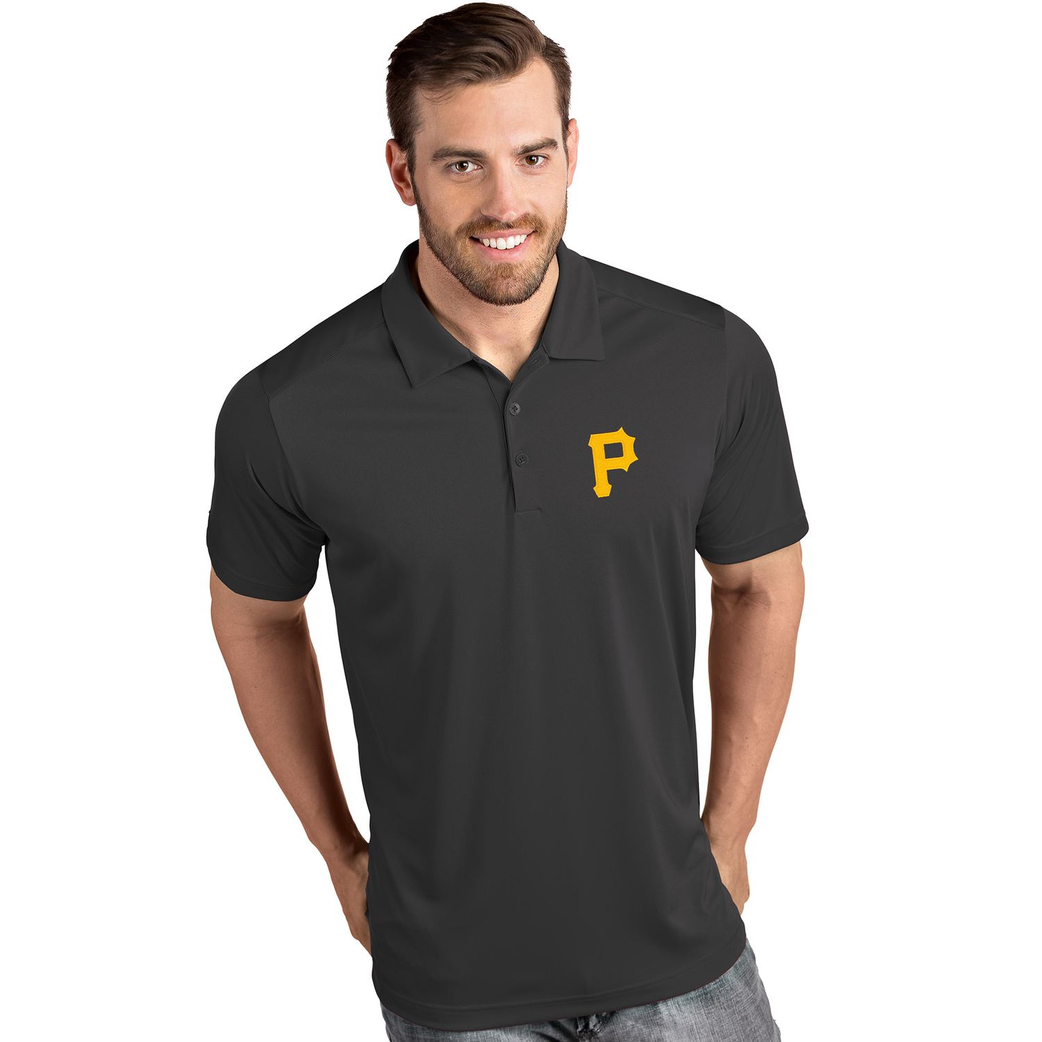 Мужская футболка-поло Tribute MLB Pittsburgh Pirates Antigua